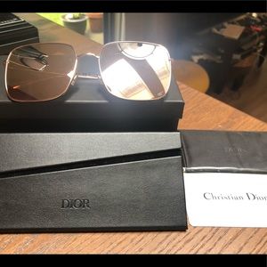 Dior – Stellaire 59mm Square Sunglasses GOLD COPPER/ MULTI GOLD / One Size